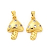 Brass Micro Pave Cubic Zirconia Pendants KK-G533-17G-01-1