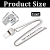 Alloy Crystal Rhinestone Whistle Pendant Necklaces NJEW-WH20001-24P-01-2