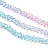 Transparent Painted Glass Beads Strands X1-DGLA-A034-T2mm-A22-4