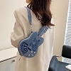 Guitar Canvas Cloth Ladies' Crossbody Bags PW-WG73057-01-5