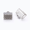 Iron Ribbon Crimp Ends E004Y-01-1