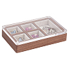 Mini Rectangle Wood Jewelry Presentation Box CON-WH0095-44A-1