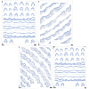 4 Sheets 4 Styles Plastic Nail Art Stickers MRMJ-SP0001-34-1