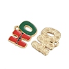 Christmas Themes Alloy Enamel Pendants ENAM-Z023-01G-05-2