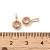 Brass Micro Pave Cubic Zirconia Charms LS-KK-Z040-01D-3