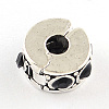 Brass Rhinestone European Clasps KK-N291-01AS-04-1