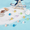 36Pcs 6 Colors Mini Resin Octopus Ornaments CRES-SC0002-70-4