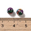 Assembled Synthetic Turquoise & Malachite & Synthetic Mixed Stone Sphere Beads G-B059-02-3