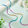 2 Strands Gradient Color Electroplated Synthetic Non-magnetic Hematite Beads Strands G-TA0002-86A-5