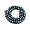 Electroplated Natural Lava Rock Beads Strands G-G984-06D-2