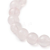 Natural Mixed Gemstone & Cultured Freshwater Pearl Round Beads Stretch Bracelets for Women BJEW-JB13086-5