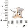 Brass Micro Pave Clear Cubic Zirconia Pendants CU-CBAD515-01GP-3