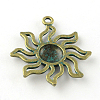 Sun Zinc Alloy Pendants PALLOY-R065-173-LF-2