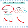 40Pcs 5 Colors Adjustable Eco-Friendly Korean Waxed Polyester Cord Bracelet Making AJEW-SC0003-72-2