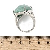 Natural Amazonite Finger Rings RJEW-C154-01K-5