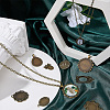 20Pcs 10 Styles Tibetan Style Zinc Alloy Pendant Cabochon Settings TIBEP-SC0003-50-4