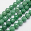 Round Natural Green Aventurine Bead Strands G-L419-58-1