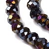 Baking Electroplate Glass Beads Strands X-DGLA-A039-J6MM-B20-3