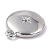 Brass Micro Pave Cubic Zirconia Charms LS-ZIRC-I054-13P-03-2