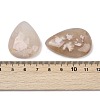 Natural Cherry Blossom Agate Cabochons G-U020-01-3