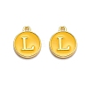 Golden Plated Alloy Enamel Charms ENAM-Q437-13L-1