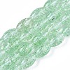 Transparent Crackle Glass Beads Strands X-GLAA-S192-B-010E-1