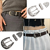 2 Sets 2 Colors Belt Zinc Alloy Buckle Sets FIND-CY0001-30-5