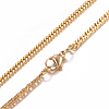 304 Stainless Steel Curb Chain Necklaces NJEW-P147-03G-3