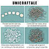 DIY Flat Round Drop Earring Making Kit DIY-UN0002-95-5