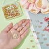 100Pcs 4 Colors Brass Beads KK-PH0011-93-3