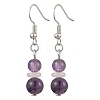 Mixed Stone Dangle Earrings EJEW-JE06160-4