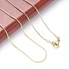 Unique Unisex 304 Stainless Steel Beading Chain Necklaces NJEW-M023-008-3