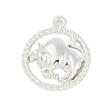 Twelve Constellations Alloy Pendants PALLOY-Q006-01I-S-1