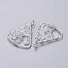 Long-Lasting Plated Brass Pendants KK-D531-02P-09-2