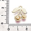 Alloy Rhinestone Pendants PALLOY-T090-58KCG-3