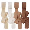 4 Rolls 4 Colors Cotton Frayed Ribbons OCOR-PH0005-71-1