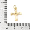 Easter Brass Micro Pave Clear Cubic Zirconia Pendants KK-E799-05E-G-3