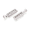 925 Sterling Silver Micro Pave Clear Cubic Zirconia Heart Hamsa Hand Pendants STER-N016-101P-2