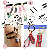 80 Pcs 4 Colors Brass Ribbon Crimp Ends KK-PH0001-74-3