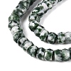 Natural Green Spot Jasper Beads Strands G-Q606-46A-07-4