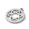 Anti-Tarnish 304 Stainless Steel Pendants STAS-S149-10P-2