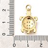 Brass Micro Pave Cubic Zirconia Pendants KK-Q040-02B-G-3