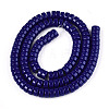 Opaque Solid Color Glass Beads Strands LS-GLAA-N026-3x6mm-09-2