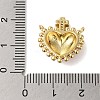 Rack Plating Brass Micro Pave Clear Cubic Zirconia Pendants KK-S372-02G-3