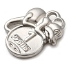 304 Stainless Steel Pendants STAS-M070-08P-2