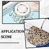 2400Pcs 4 Colors Round CCB Plastic Spacer Beads CCB-PA0001-05C-5