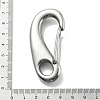 304 Stainless Steel Push Gate Snap Keychain Clasp Findings STAS-B082-04B-P-4