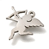 201 Stainless Steel Pendants STAS-R136-12P-2