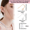 300Pcs 2 Colors 316 Surgical Stainless Steel Earring Hooks STAS-BBC0010-62-2