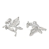 Brass Micro Pave Clear Cubic Zirconia Charms CU-CBAC675-04P-2